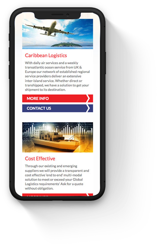 Branding and Identity Agency Southampton - Geest Logistics mobile view