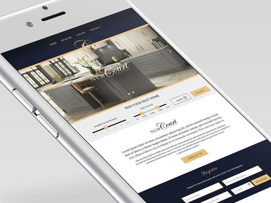 New Court website and email design