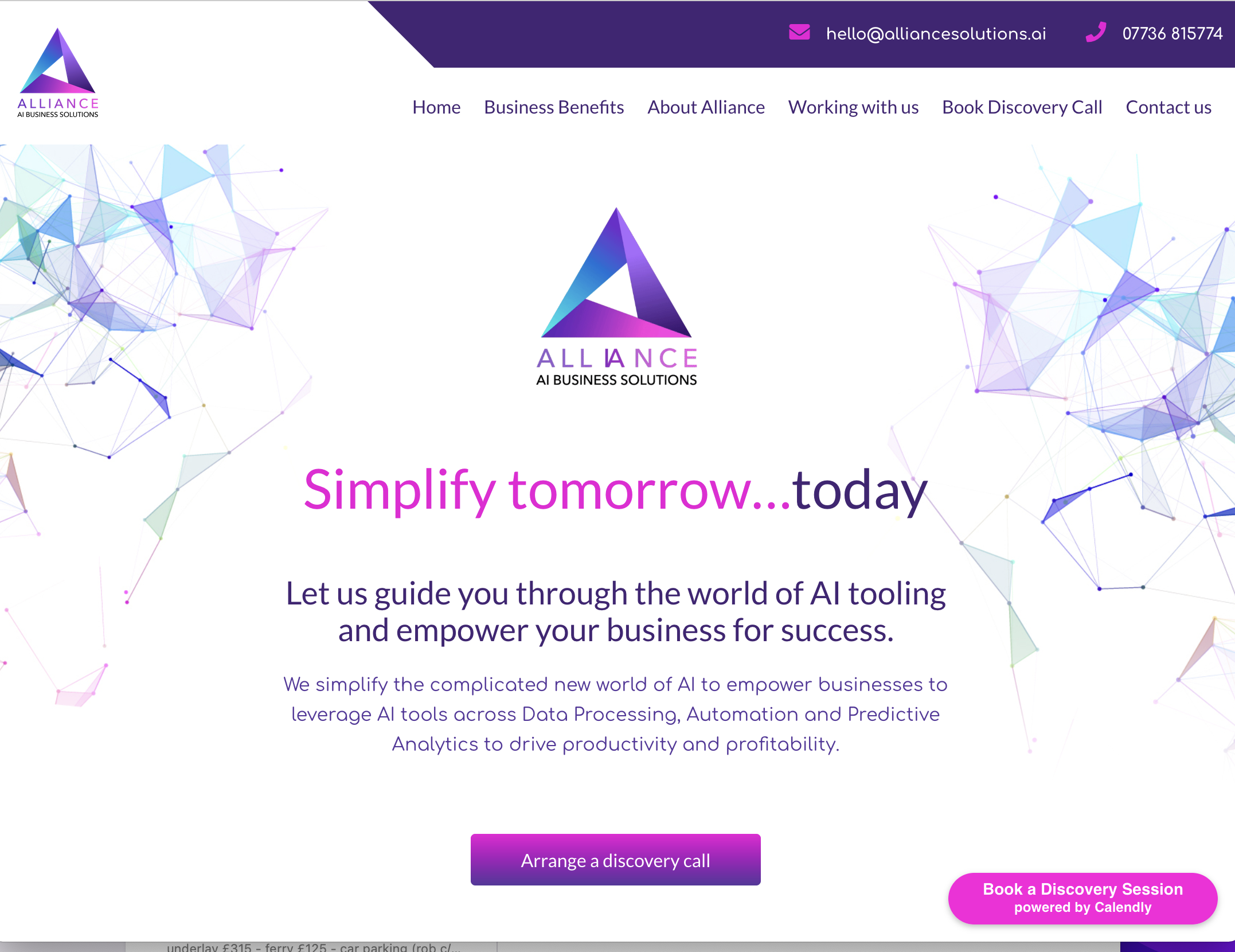 Alliance AI Solutions Brand & Website - Hijack Creative Agency